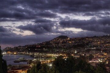 Fototapeta premium Funchal at night view
