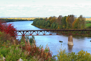 Railroad Bridge over River