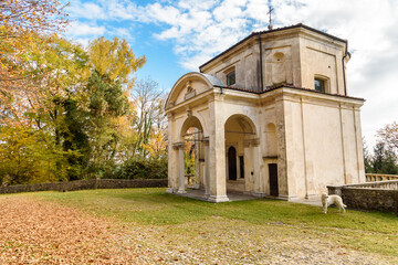 Naklejka premium The Chapel on the Rosary way of the Sacred Mount of Varese, Lombardy, Italy