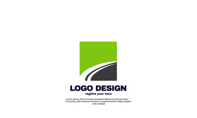 vector road logo design template