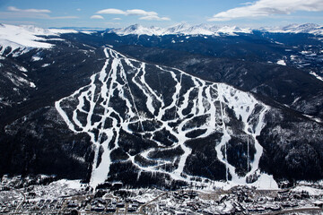 Keystone Colorado. Aerial image taken from a Cessna 182.