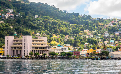Coastline of Kingstown, Saint Vincent and the Grenadines