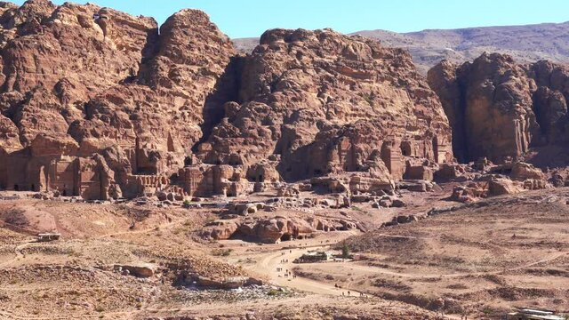 Petra, Unesco Archeological Site, Jordan, Time Lapse
