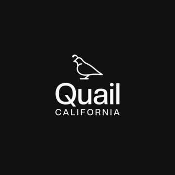california quail logo vector design. logo template