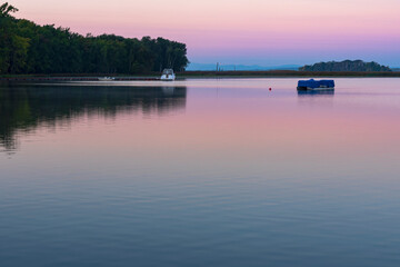 early morning on lake champlain vermont