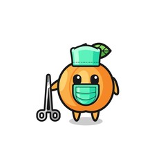 surgeon apricot mascot character