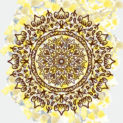 Mandala watercolor background