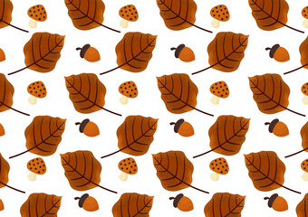 background with autumn theme on white background