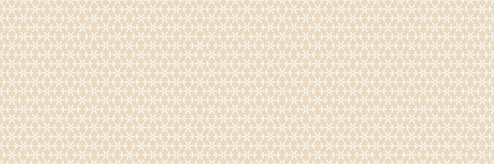 Light background images with simple white geometric ornament on beige backdrop for your design. Seamless background for wallpaper, textures.