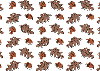 background with autumn theme on white background