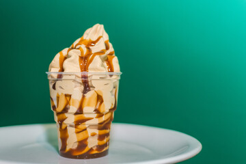 ice cream in a glass