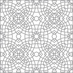 
Repeating geometric tiles from striped elements.Modern geometric background with abstract shapes.Monochromatic Repeating Patterns.black  striped pattern for design.