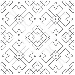 
Repeating geometric tiles from striped elements.Modern geometric background with abstract shapes.Monochromatic Repeating Patterns.black  striped pattern for design.