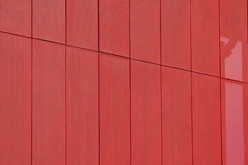 Red metallic mesh decorative screen partition