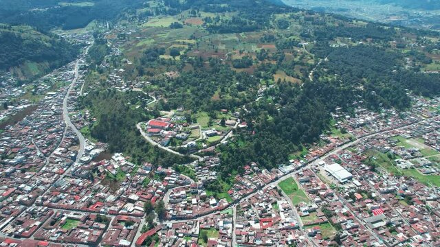 Guatemalan Highlands Forest Hill Mount Sinai In Colonial Quetzaltenango Xela, Guatemala.