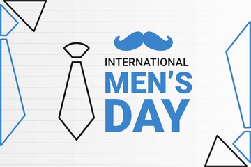Illustration vector graphic of International Men's Day. The illustration is Suitable for banners, flyers, stickers, Card, etc.