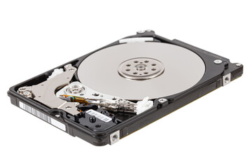 Hard disk isolated on white background