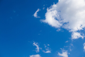 【自然】青い空と白い雲【背景】