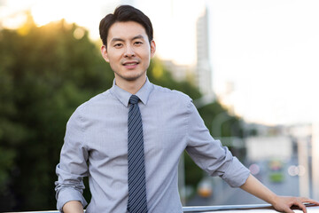 Portrait of confident businessman