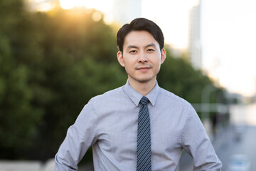 Portrait of confident businessman