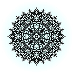 Vector round abstract circle. Luxury Mandala style.