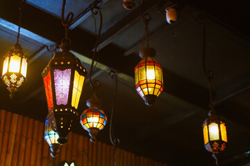 beautiful and vintage hanging lamp