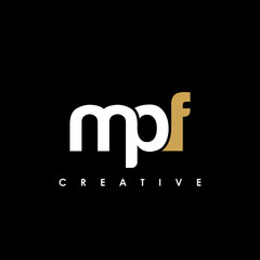 MPF Letter Initial Logo Design Template Vector Illustration