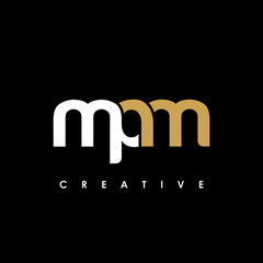 MPM Letter Initial Logo Design Template Vector Illustration