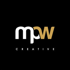 MPW Letter Initial Logo Design Template Vector Illustration