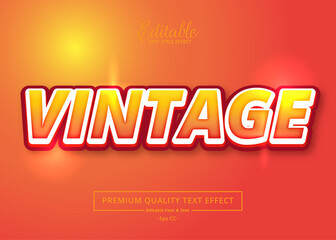 Vintage Editable Text Effect