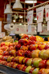 Fresh Apples displayed in the farms market