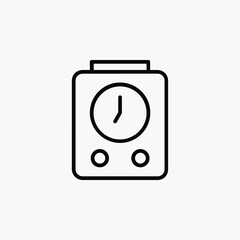 Alarm, timer line icon design concept