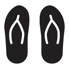 slippers glyph icon