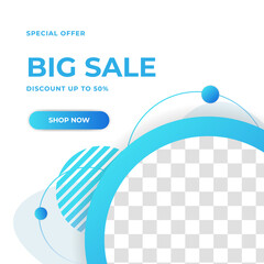 Sale discount social media post template. Dynamic modern fluid discount sale special offer banners. Black Friday, flash sale, end year sale, summer sale, winter sale, new year sale, valentine sale.