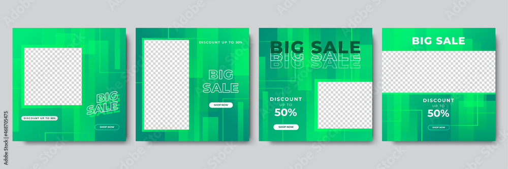 Poster trendy editable template for social networks post, vector illustration. design backgrounds for socia