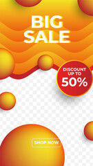 Sale special offer discount social media stories template. Dynamic modern sale banners for social media stories sale, web page, mobile phone. Sale banner template design special offer set.