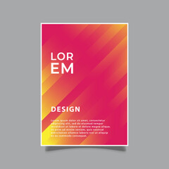 elegant modern gradation creative cover template background vector graphic