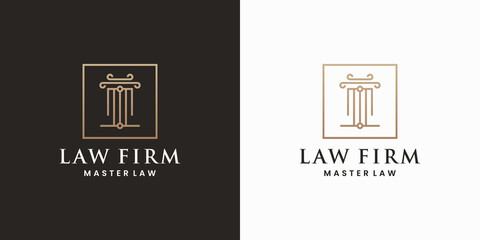 lawyer, attorney logo design vector