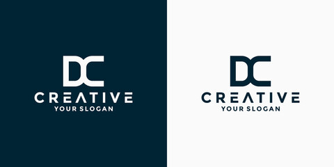 letter dc for company logo design