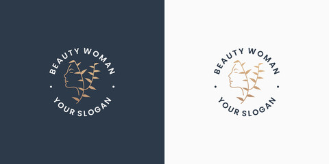 natural beauty, pure beauty logo design inspiration