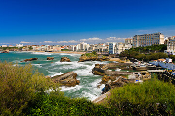 Fototapeta na wymiar Cityscape of Biarritz