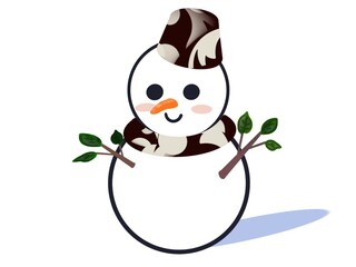 雪だるま シンプル