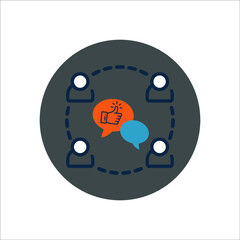 Chat or social media talk icon