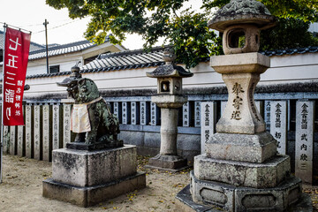 Fototapeta na wymiar 猪名野神社の情景