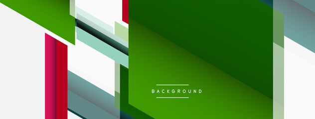 Vector background. Abstract overlapping color lines design with shadow effects. Illustration for wallpaper banner background or landing page