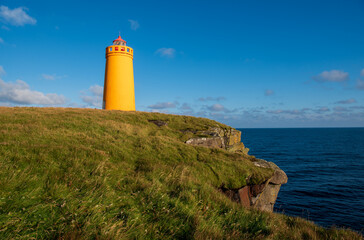 Holmsberg Lighthouse, Reykjanesb&aelig;r, Southern Peninsula, Iceland