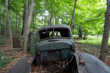 old abandoned car