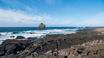 Valahnúkamöl Cliffs on Reykjanes Peninsula, Iceland