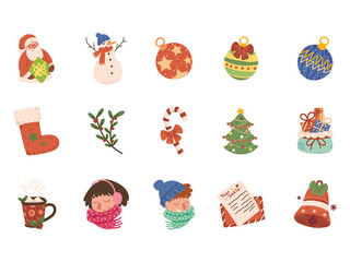 set of christmas season