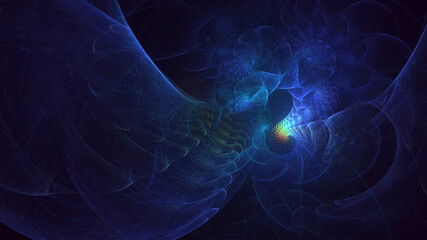 Obraz premium 3D rendering abstract colorful fractal light background